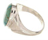Southwestern Turquoise Sterling Silver Ring Size 8-1/2 PS62539